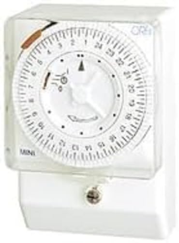 MINI T-QRS 24V CA.INTERRUPTOR HORARIO ANALOGICO.MONTAJE TRASCUADRO.ESF. 7 DIAS.16(4) A RESERVA >100 H von Orbis