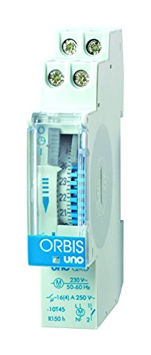 Orbis OB400262 UNO QRD 24 Volt C.A. Analoge Verteilerschaltuhr von Orbis