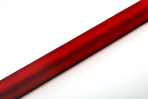 Unbekannt Organza Rolle rot 36 cm breit x 9 m lang Tischläufer Stoff von Unbekannt
