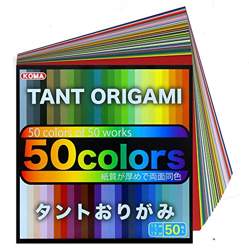 Origamipapier Double Color, P1550-9 TANT-Mix 15cm 50 Blatt - 50 Farben 80g/qm, extra fest, aus Japan von Unbekannt