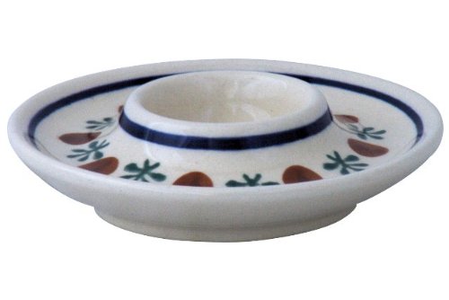 Original Bunzlauer Eierbecher flach im Dekor 41 von Bunzlauer keramik