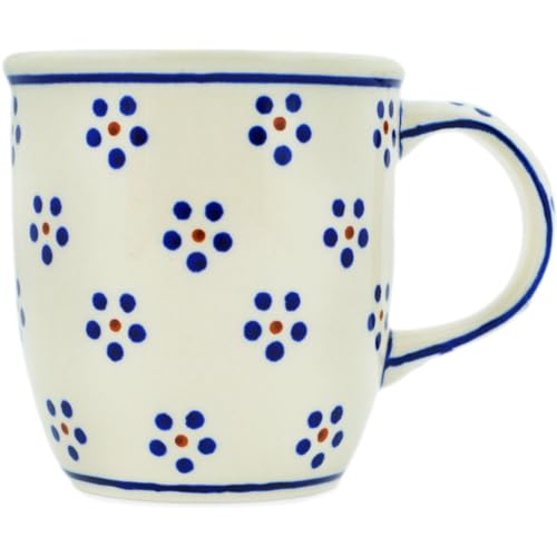 Original Bunzlauer Keramik Becher V=0,35 Liter im Dekor 1 von Polmedia Polish Pottery