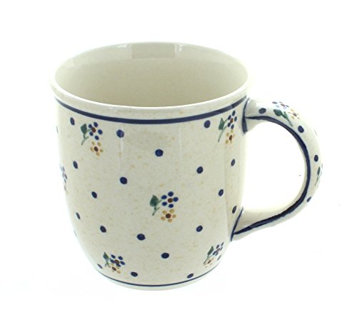 Original Bunzlauer Keramik Kaffeebecher/Teebecher V=0,35 Liter im Dekor 111 von Blue Rose Pottery