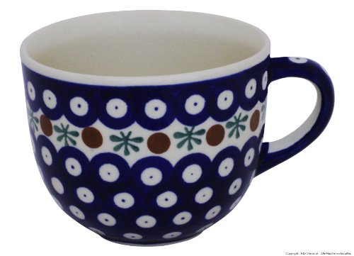 Original Bunzlauer Keramik Milchkaffeetasse (Cappuccino-Tasse) 0.35L im Dekor 41 von Bunzlauer keramik