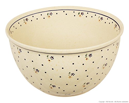 Original Bunzlauer Keramik Salatschüssel groß V = 4.5 Liter im Dekor 111 von Unbekannt