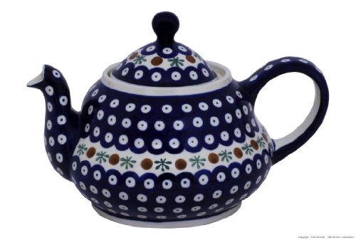 Original Bunzlauer Keramik Teekanne 1.50 Liter im Dekor 41 von Unbekannt