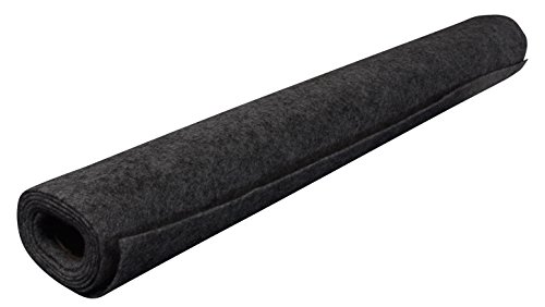 Unbekannt PA-Bespannstoff aus Filz schwarz Maße: 150x75cm von Unbekannt