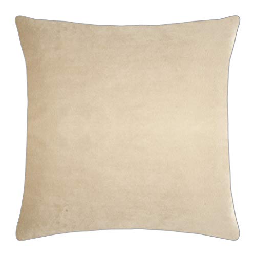 PAD - Elegance - Samt Kissen, Zierkissen, Kissenhülle - 50 x 50 cm - Farbe: Sand Beige - ohne Füllung von Unbekannt