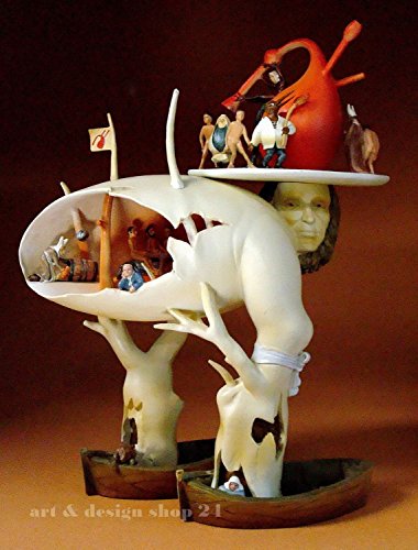 PARASTONE Der Baummensch L HIERONYMUS BOSCH Skulptur Parastone Museumsedition JB21Figur Harz Silber oder Gold von Parastone