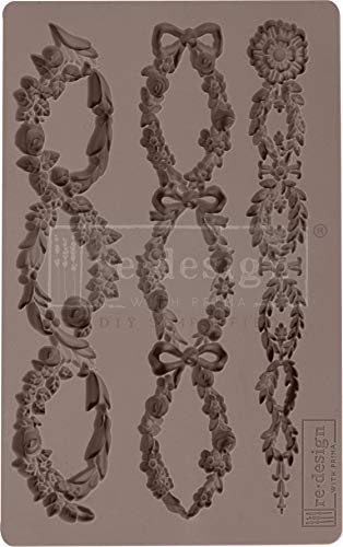 Redesign With Prima 655350636418 Floral Chain Clay, Soap Making Molds,Pottery & Modeling Clays, Silikon, 5"x8"x8mm von PRIMA MARKETING INC