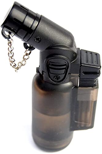 PROF Düsen-Feuerzeug mit abgewinkeltem Hals, Lötlampe, winddicht, elektronisch, nachfüllbar, Gas-Turbo, rot, blau, grün, schwarz von Unbekannt
