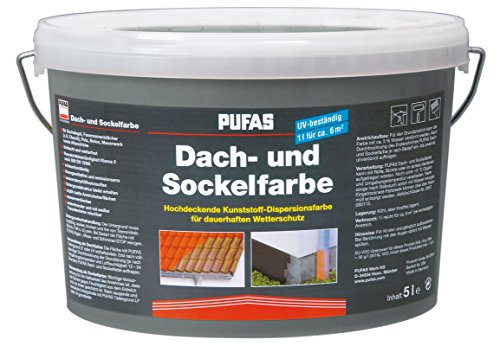Pufas 10175 Dach und Sockelfarbe, Grau von PUFAS