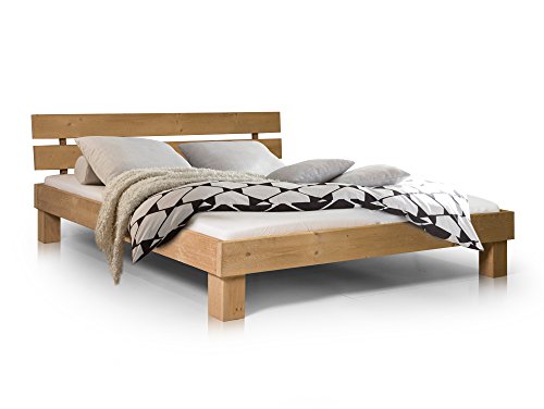 Massivholzbett Pumba Holzbett Doppelbett, Material Massivholz, Made in Germany, 140 x 200 cm, eichefarbig, Standardhöhe Massivholzbett Pumba Holzbett Doppelbett, Material Massivholz, Made in Germany, 140 x 200 cm, eichefarbig, Standardhöhe von moebel-eins