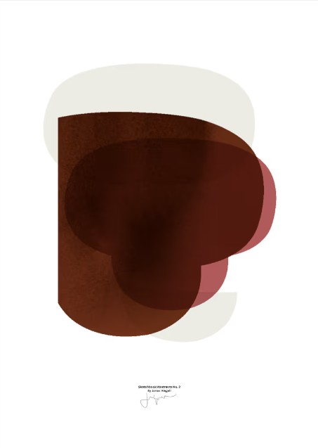 Paper Collective Sketchbook Abstracts 02 50x70 Ohne Rahmen Kunst Wandbild Poster B-Ware von Unbekannt