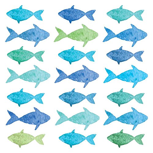 Paperproducts Design Design PPD 1332800 Aquarell Fisch Lunch Papier Servietten, 16,5 x 16,5 cm Multicolor von Paperproducts Design