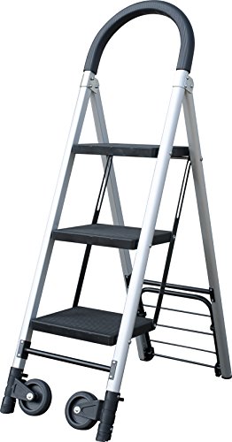 Pavo Sackkarre mit 3 stufiger Leiter, aus Alumium und platzsparend klappbar, 8040902 von Pavo