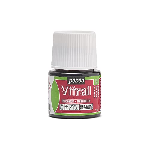 Pebeo Glasfarbe, 45 ml, Effekt Buntglas, Karmesinrot Pebeo Glasfarbe, 45 ml, Effekt Buntglas, Karmesinrot von PEBEO