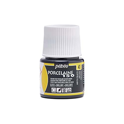 Pebeo Porcelaine 150 Porzellanfarbe, 5-teiliges Set, 45 ml, schwarz „Abyss“ Pebeo Porcelaine 150 Porzellanfarbe, 5-teiliges Set, 45 ml, schwarz „Abyss“ von Pebeo