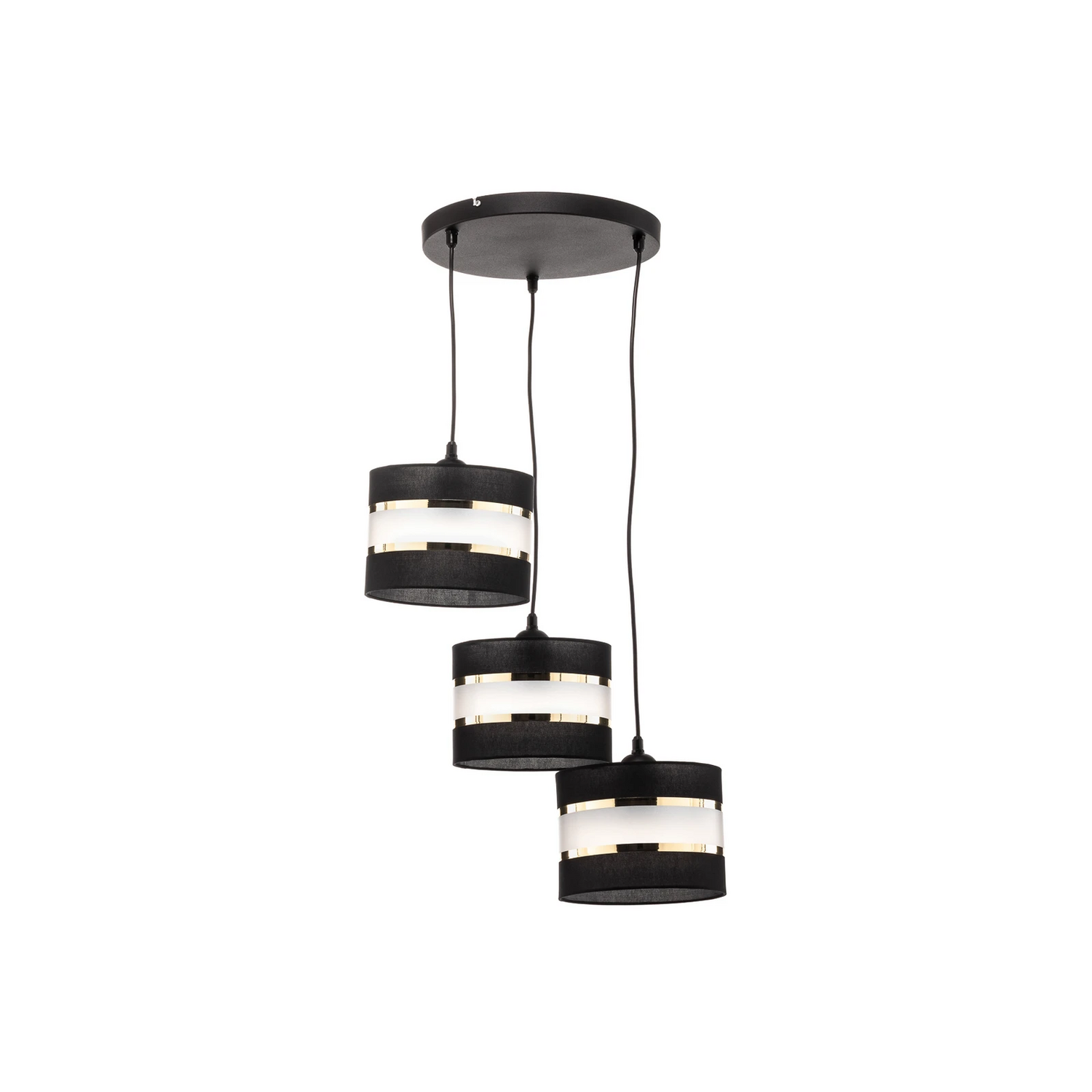 Pendelleuchte Helen Hängeleuchte Hängelampe Lampe Rund Schwarz Gold Dreiflam850 B-Ware Pendelleuchte Helen Hängeleuchte Hängelampe Lampe Rund Schwarz Gold Dreiflam850 B-Ware von Unbekannt