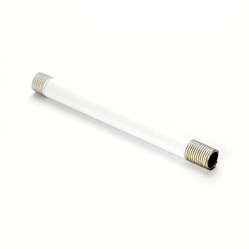 Pendelrohr aus Messing, weiß/weiss lackiert 10-120cm 2x M10x1 Rohr Leuchtenrohr Verlängerung (20cm) von ORION LIGHTSTYLE