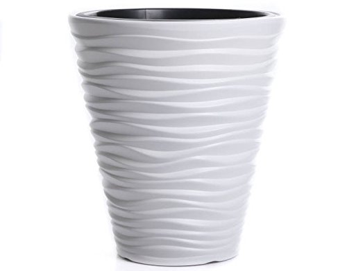 Pflanztopf Blumentopf Pflanzkübel Blumenkübel Massiv Sand 3 Größen 5 Farben NEUHEIT! von rg-vertrieb (300 Weiß) von Unbekannt