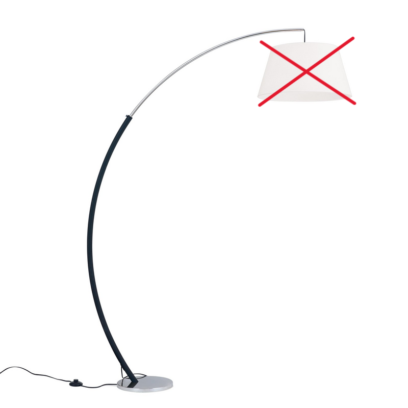 Philipp Bogenleuchte mit Stoffschirm Bogenlampe Leuchte Lampe SIEHE TEXT/FOTO von Unbekannt