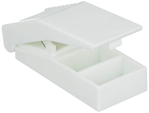 Pillenteiler Tablettenteiler Pillenzerteiler 8,5x3x2 cm, blau oder weiß von Unbekannt
