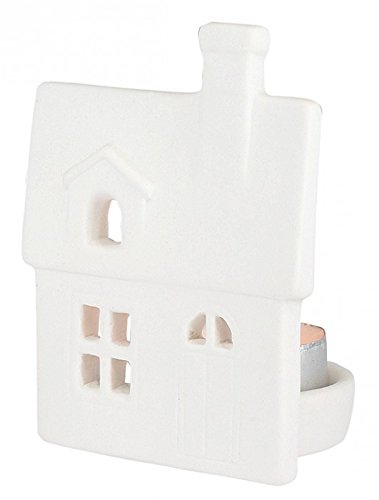 Porzellan-Figur Haus mit Dachfenster 10 cm, mit Teelicht Porzellan-Figur Haus mit Dachfenster 10 cm, mit Teelicht von Unbekannt