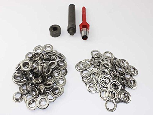 Profi Ösenset 12mm + 100 DIN Ösen VA Edelstahl Locheisen Ösenwerkzeug von unbekannt