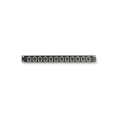 Pulse PLS00023 1U Rackpanel mit 12x XLR Panelbuchsen von PULSE
