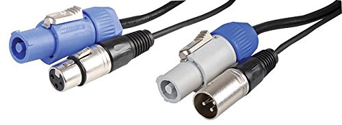 Pulse PLS000509 Neutrik Powercon + 3-poliger XLR-Verbindungskabel (10 m) von PULSE