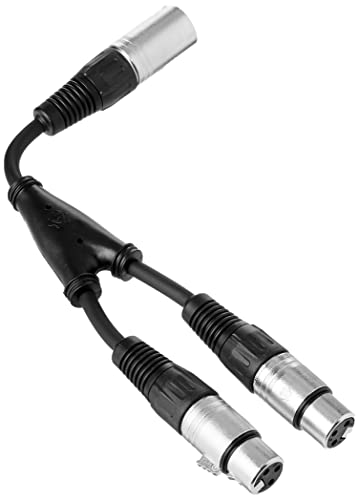 Pulse PLS00288 Adapterkabel, 3-polig, XLR-Stecker auf 2 x Buchse, Schwarz von PULSE