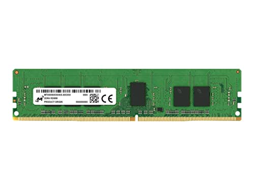 Micron D4 3200 8GB ECC RAM DIMM 288-PIN 3200 MHz PC4-25600 CL22 1.2V Schwarz Desktop RAM Micron D4 3200 8GB ECC RAM DIMM 288-PIN 3200 MHz PC4-25600 CL22 1.2V Schwarz Desktop RAM von Micron