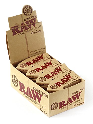 RAW 18437 Cone Shaped Tips Perfecto-75 mm x 26 mm-24 Heftchen a 32 Blatt, Papier von RAW