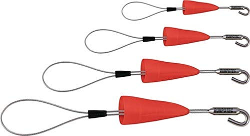 Runpotec Kabelziehschlaufe 4er-Set 10159 mit Haken Kabelziehstrumpf 9120045475821, Silver von Unbekannt