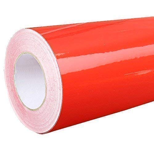 4,75€/m² Rapid Teck® Glanz Folie - 032 Hell Rot - Klebefolie - 5m x 63cm - Plotterfolie- Folie selbstklebend - auch als Moebelfolie - Klebefolie von Unbekannt