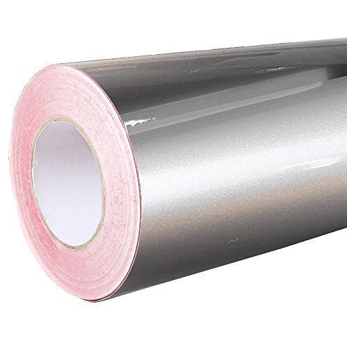 4,41€/m² Rapid Teck® Glanz Folie - 090 Silber - Klebefolie - 5m x 63cm - Plotterfolie - selbstklebende Folie - auch als Moebelfolie - Dekofolie von ORACAL