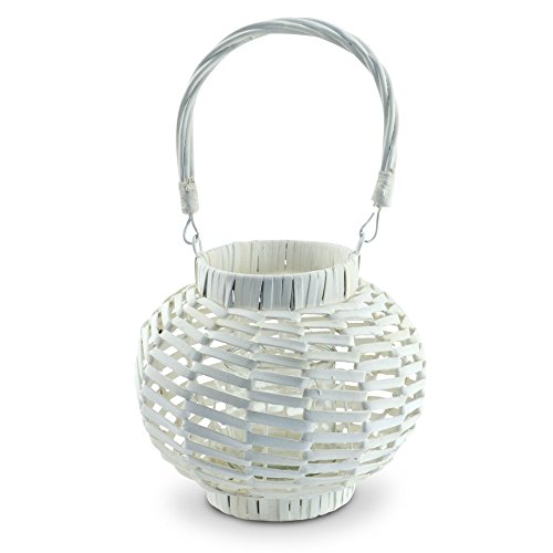 Unbekannt Rattan Laterne Windlicht weiß Kerzenhalter Kerzenständer Teelicht-Halter Deko XL Unbekannt Rattan Laterne Windlicht weiß Kerzenhalter Kerzenständer Teelicht-Halter Deko XL von Unbekannt