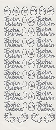 Reliefsticker "Ostern", 10 x 23 cm Silber Reliefsticker "Ostern", 10 x 23 cm Silber von Unbekannt