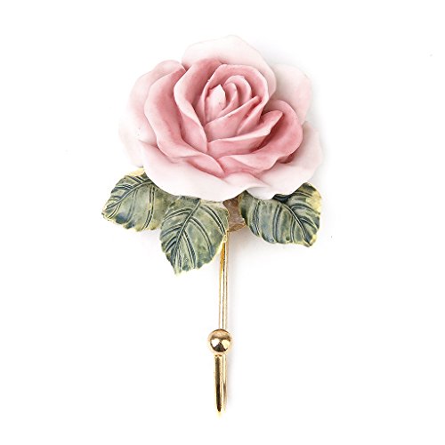Retro Garderobenhaken Kleiderhaken Wandhaken Rose Blume Mantel Robe Haken antik Retro Garderobenhaken Kleiderhaken Wandhaken Rose Blume Mantel Robe Haken antik von Unbekannt