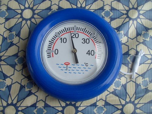 Ring Thermometer für Pool, großes Ablesefeld, 19 cm Durchmesser von Unbekannt