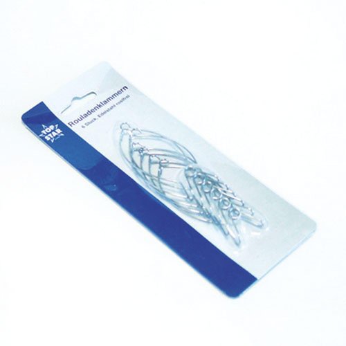 Rouladenklammern 6 Stück rostfreier Edelstahl von axentia