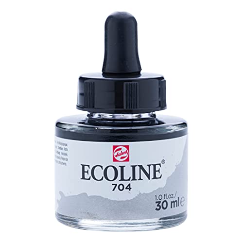 Ecoline Flüssig-Aquarellflasche 30 ml Grau 704 (11257041) von Ecoline