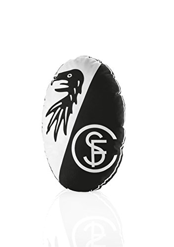 Sport Club Freiburg Nicki Kissen Logo, Mikrofaser, Samt, 50 x 35 cm, Kissen von Sport Club Freiburg