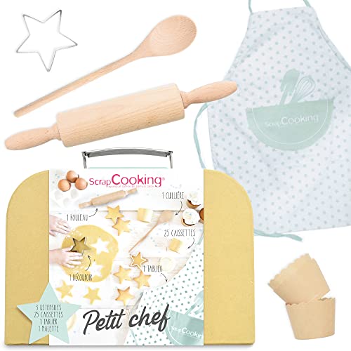 SCRAP COOKING 1138 Backset, Edelstahl Holz Papier von ScrapCooking