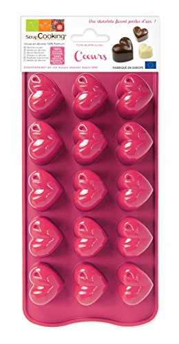 Unbekannt SCRAPCOOKING 6730 Schokolade Herzen Backform Silikon Rosa 25 x 11 x 2,5 cm Unbekannt SCRAPCOOKING 6730 Schokolade Herzen Backform Silikon Rosa 25 x 11 x 2,5 cm von ScrapCooking