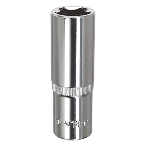 SEALEY Walldrive« Socket 18mm Deep 1/2"sq Drive Fully Polished von Sealey