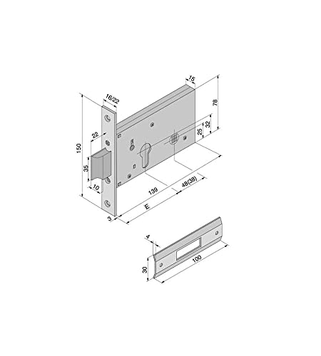 Welka - serratura welka per profilati art. 121.50.01 16-50 mm - 17117 von Welka