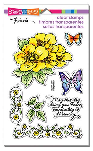 STAMPENDOUS SSC1398 CLEAR STAMPS STAMPND ROSE FRAME Transparenter Stempel, Rosenrahmen, farblos STAMPENDOUS SSC1398 CLEAR STAMPS STAMPND ROSE FRAME Transparenter Stempel, Rosenrahmen, farblos von Stampendous