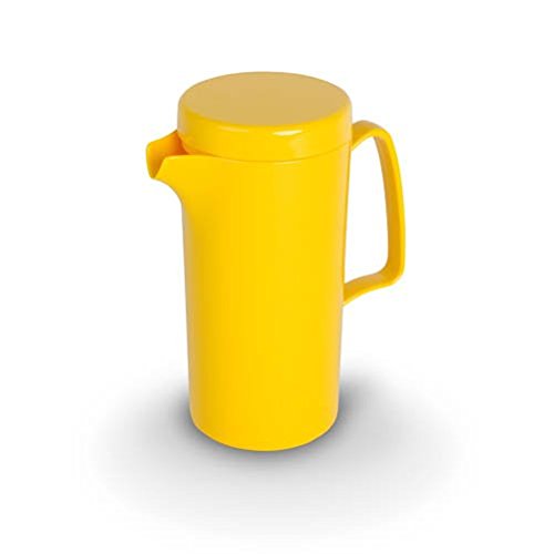 Saftkanne mit Deckel, 600 ml, gelb - Wasserkanne Milchkanne Getränkekanne von Unbekannt
